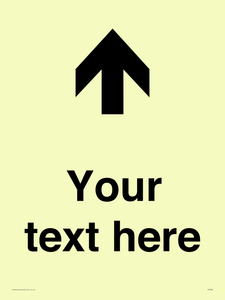 IV7084: Custom Directional signage arrow up