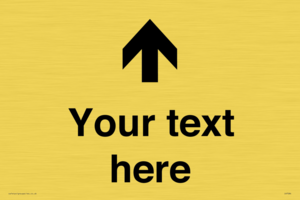 IV7084: Custom Directional signage arrow up