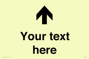 IV7084: Custom Directional signage arrow up