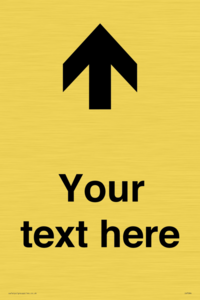 IV7084: Custom Directional signage arrow up