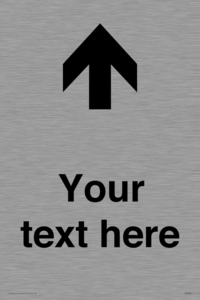 IV7084: Custom Directional signage arrow up