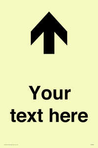 IV7084: Custom Directional signage arrow up