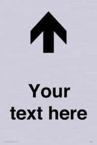 IV7084: Custom Directional signage arrow up