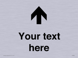 IV7084: Custom Directional signage arrow up