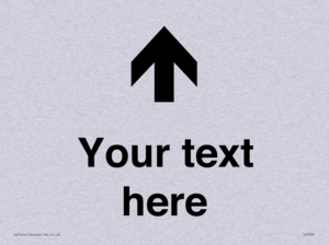 IV7084: Custom Directional signage arrow up