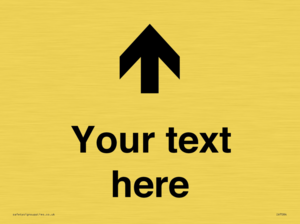 IV7084: Custom Directional signage arrow up