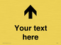 IV7084: Custom Directional signage arrow up