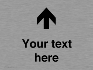 IV7084: Custom Directional signage arrow up