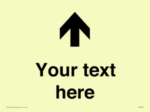 IV7084: Custom Directional signage arrow up