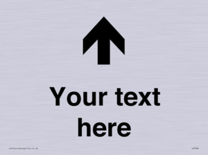 IV7084: Custom Directional signage arrow up