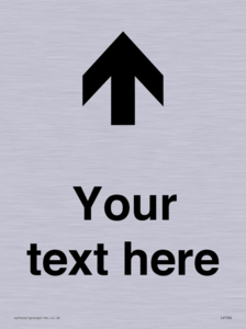 IV7084: Custom Directional signage arrow up