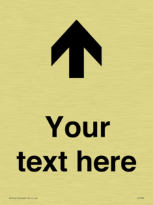 IV7084: Custom Directional signage arrow up