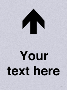 IV7084: Custom Directional signage arrow up