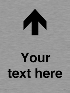 IV7084: Custom Directional signage arrow up