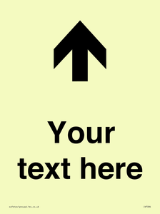 IV7084: Custom Directional signage arrow up