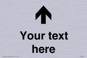 IV7084: Custom Directional signage arrow up