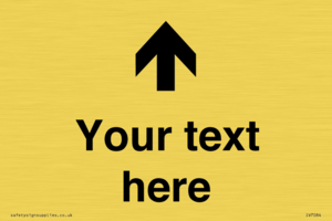 IV7084: Custom Directional signage arrow up