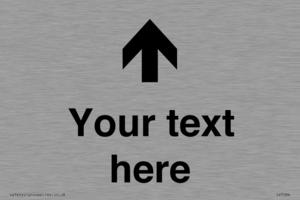 IV7084: Custom Directional signage arrow up