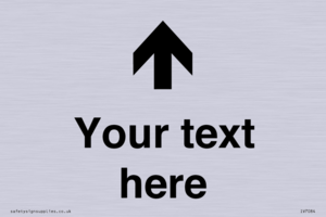 IV7084: Custom Directional signage arrow up