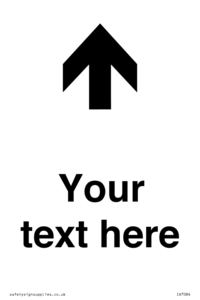 IV7084: Custom Directional signage arrow up