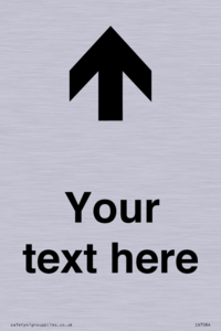 IV7084: Custom Directional signage arrow up