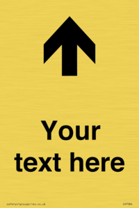 IV7084: Custom Directional signage arrow up