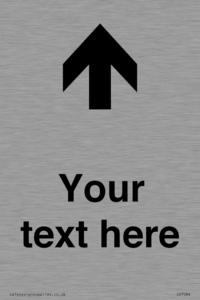 IV7084: Custom Directional signage arrow up