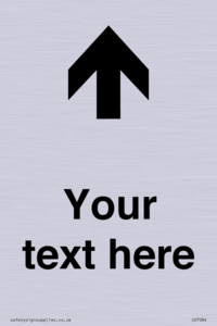 IV7084: Custom Directional signage arrow up