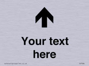 IV7084: Custom Directional signage arrow up