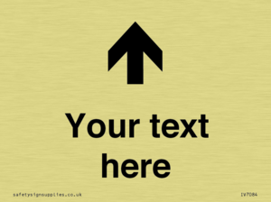 IV7084: Custom Directional signage arrow up