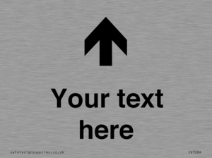 IV7084: Custom Directional signage arrow up