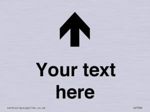 IV7084: Custom Directional signage arrow up