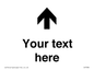 IV7084: Custom Directional signage arrow up