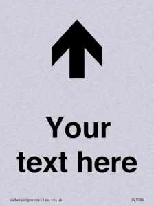 IV7084: Custom Directional signage arrow up