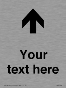 IV7084: Custom Directional signage arrow up