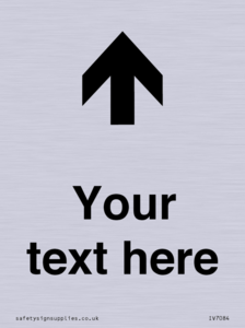 IV7084: Custom Directional signage arrow up