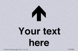 IV7084: Custom Directional signage arrow up