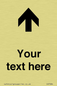 IV7084: Custom Directional signage arrow up