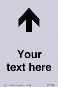 IV7084: Custom Directional signage arrow up