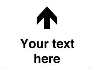 IV7084: Custom Directional signage arrow up