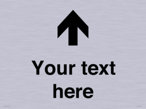 IV7084: Custom Directional signage arrow up