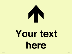 IV7084: Custom Directional signage arrow up