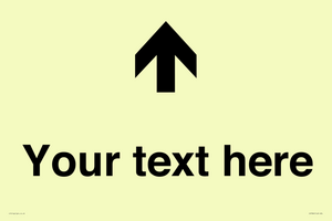 IV7084: Custom Directional signage arrow up