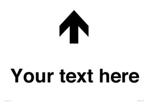 IV7084: Custom Directional signage arrow up