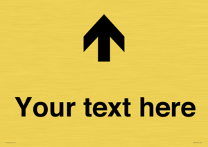 IV7084: Custom Directional signage arrow up
