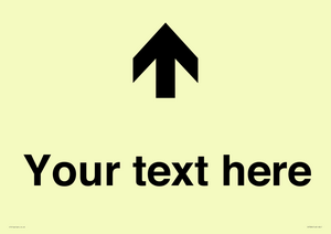 IV7084: Custom Directional signage arrow up