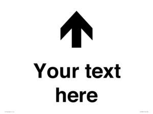 IV7084: Custom Directional signage arrow up