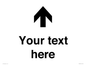 IV7084: Custom Directional signage arrow up