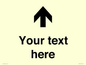 IV7084: Custom Directional signage arrow up
