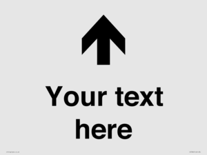 IV7084: Custom Directional signage arrow up
